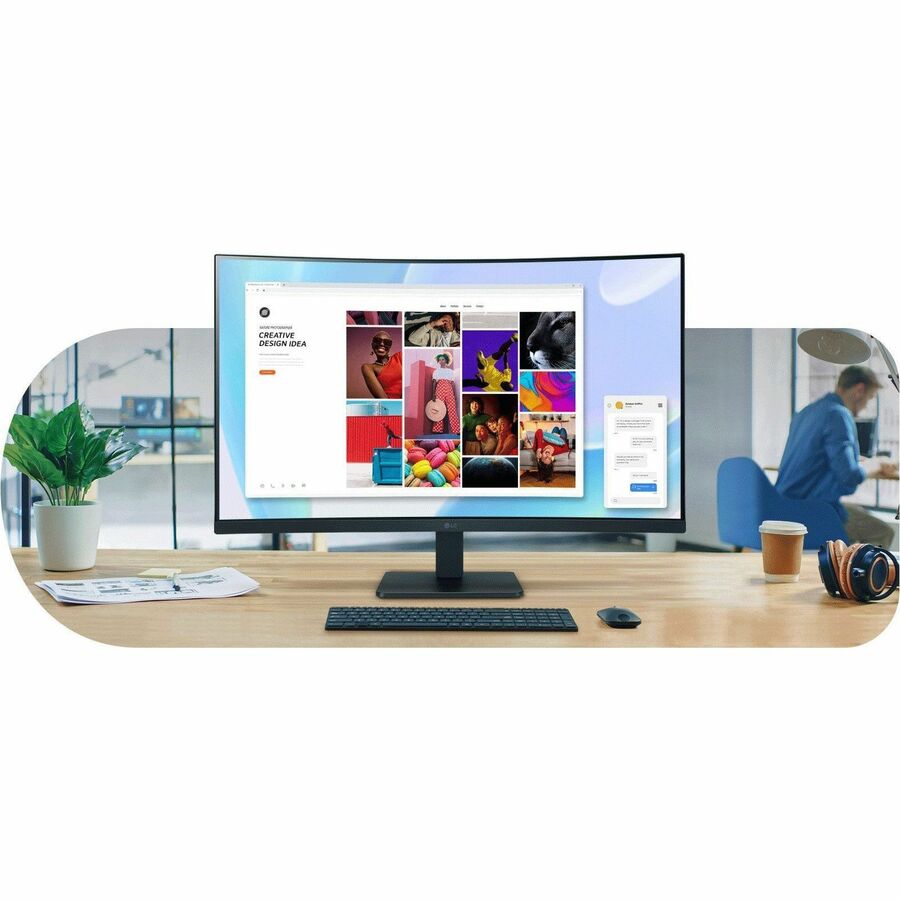 LG 32MR51CA-B 32" Class Full HD Curved Screen LCD Monitor - 16:9 32MR51CA-B