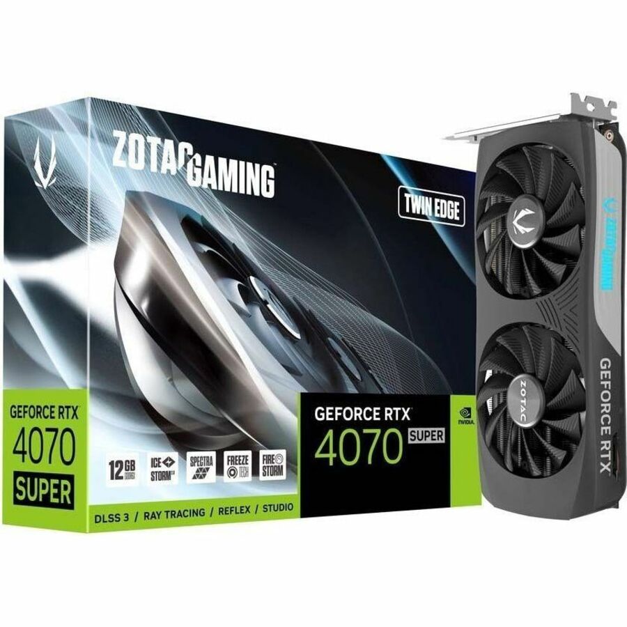 Zotac NVIDIA GeForce RTX 4070 SUPER Graphic Card - 12 GB GDDR6X ZT-D40720E-10M