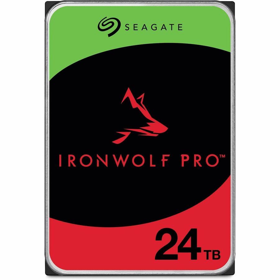 Seagate IronWolf Pro ST24000NT002 24 TB Hard Drive - 3.5" Internal - SATA (SATA/600) - Conventional Magnetic Recording (CMR) Method ST24000NT002