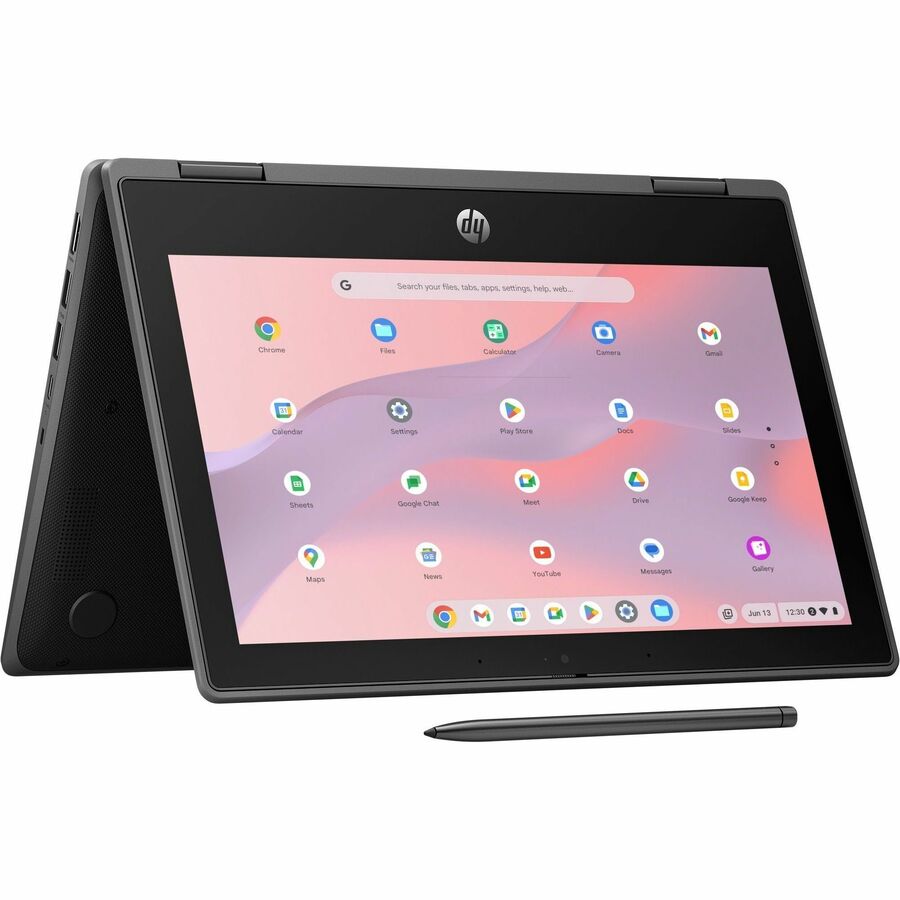 HP Fortis x360 G5 11.6" Touchscreen Rugged Convertible 2 in 1 Chromebook - HD - Intel N-Series N100 - 4 GB - 32 GB Flash Memory - Bilingual Keyboard 9V5G3UT#ABL