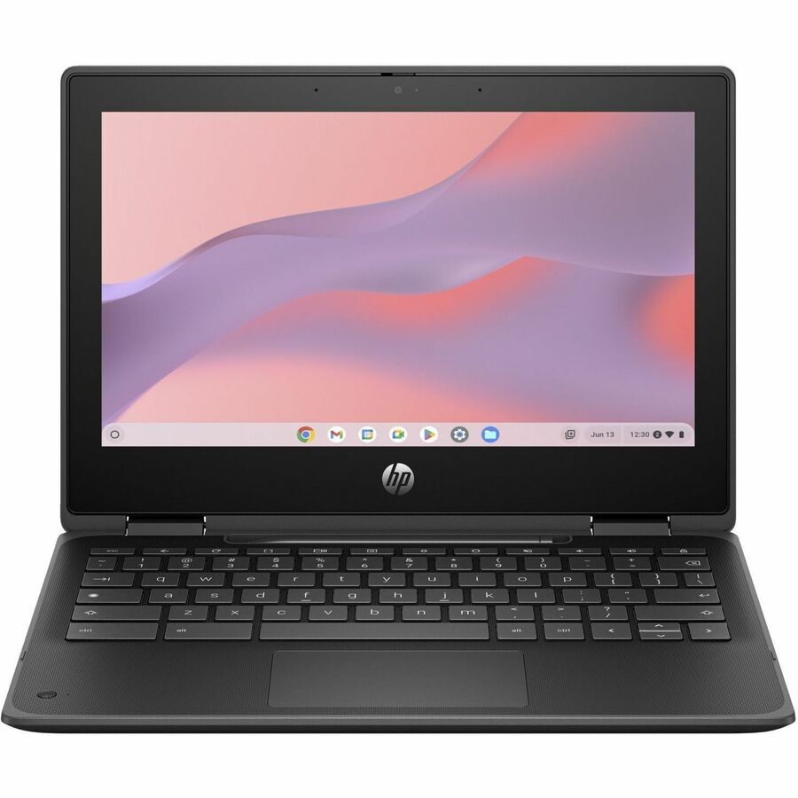 HP Fortis x360 G5 11.6" Touchscreen Rugged Convertible 2 in 1 Chromebook - HD - Intel N-Series N100 - 8 GB - 64 GB Flash Memory - Bilingual Keyboard - Jack Black 9R398UT#ABL