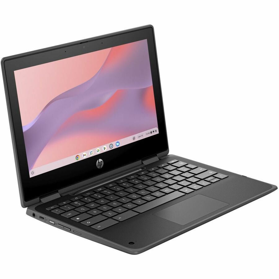 HP Fortis x360 G5 11.6" Touchscreen Rugged Convertible 2 in 1 Chromebook - HD - Intel N-Series N100 - 8 GB - 64 GB Flash Memory - Bilingual Keyboard - Jack Black 9R398UT#ABL