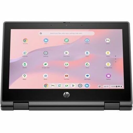 HP Fortis x360 G5 11.6" Touchscreen Rugged Convertible 2 in 1 Chromebook - HD - Intel N-Series N100 - 4 GB - 32 GB Flash Memory - Bilingual Keyboard - Jack Black 9R395UT#ABL