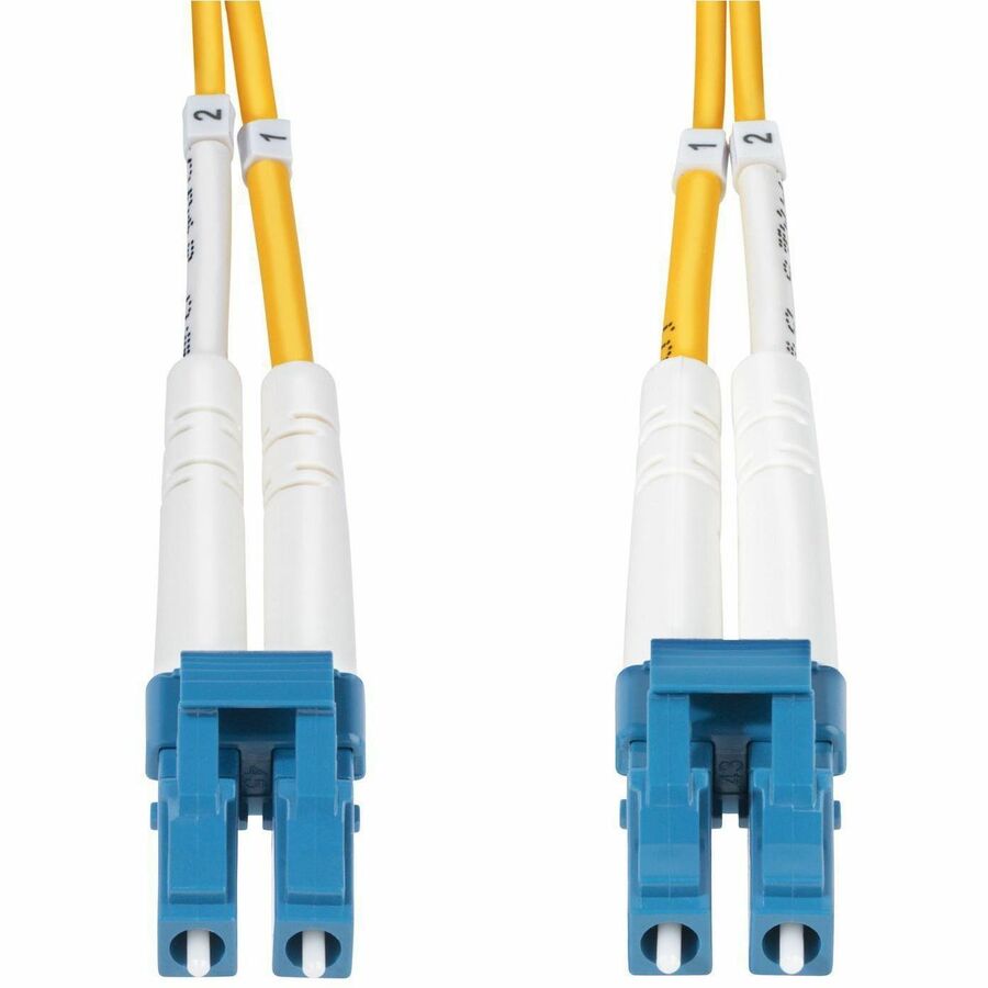 StarTech.com 10m (32.8ft) LC to LC (UPC) OS2 Single Mode Duplex Fiber Optic Cable, 9/125, 100G, Low Insertion Loss, LSZH Fiber Jumper Cord SMDOS2LCLC10M