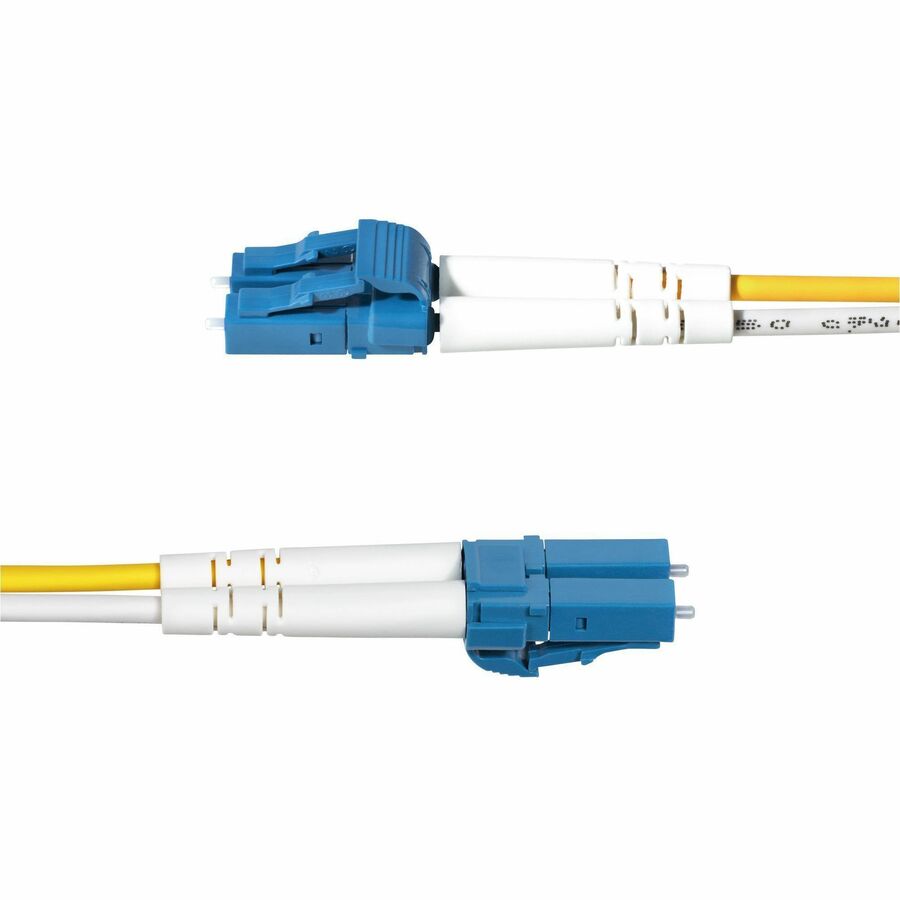 StarTech.com 10m (32.8ft) LC to LC (UPC) OS2 Single Mode Duplex Fiber Optic Cable, 9/125, 100G, Low Insertion Loss, LSZH Fiber Jumper Cord SMDOS2LCLC10M