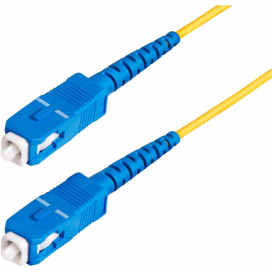 StarTech.com 30m (98.4ft) SC to SC (UPC) OS2 Single Mode Simplex Fiber Optic Cable, 9/125, 40G/100G, Low Insertion Loss, LSZH Jumper Cord SPSMSCSC-OS2-30M