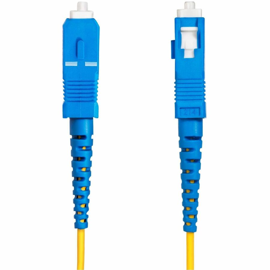 StarTech.com 30m (98.4ft) SC to SC (UPC) OS2 Single Mode Simplex Fiber Optic Cable, 9/125, 40G/100G, Low Insertion Loss, LSZH Jumper Cord SPSMSCSC-OS2-30M