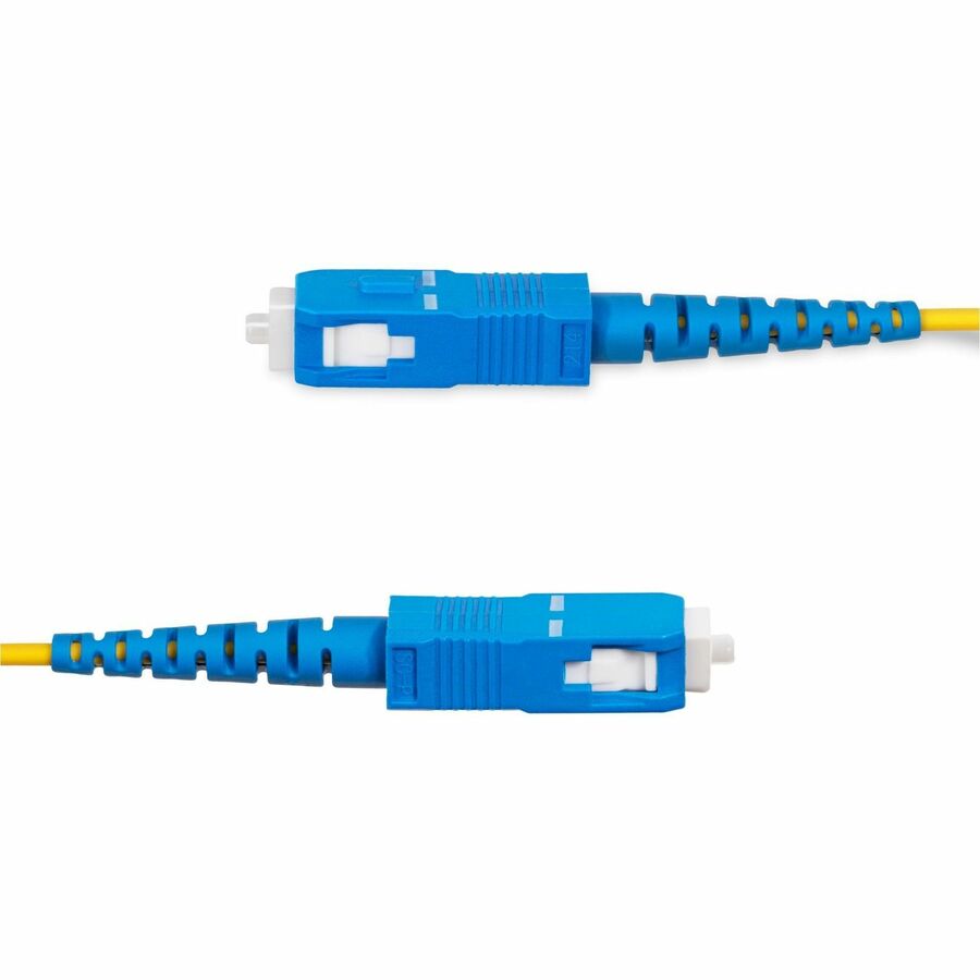 StarTech.com 30m (98.4ft) SC to SC (UPC) OS2 Single Mode Simplex Fiber Optic Cable, 9/125, 40G/100G, Low Insertion Loss, LSZH Jumper Cord SPSMSCSC-OS2-30M