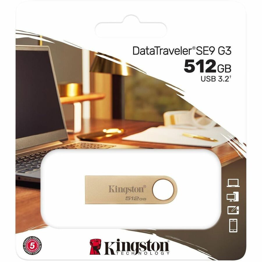 Kingston DataTraveler SE9 G3 512GB USB 3.2 (Gen 1) Type A Flash Drive DTSE9G3/512GB