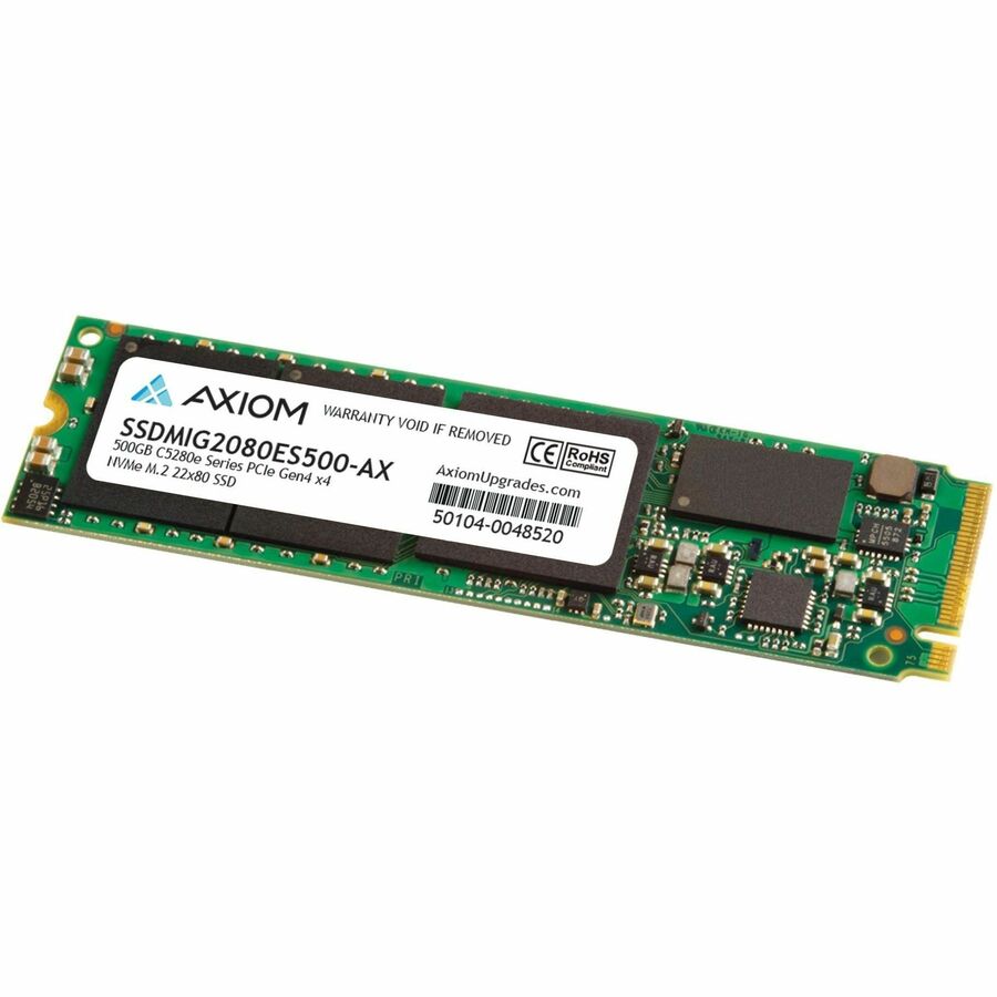 Axiom 500 GB Solid State Drive - M.2 2280 Internal - PCI Express NVMe (PCI Express NVMe 4.0 x4) - TAA Compliant SSDMIG2080ES500-AX