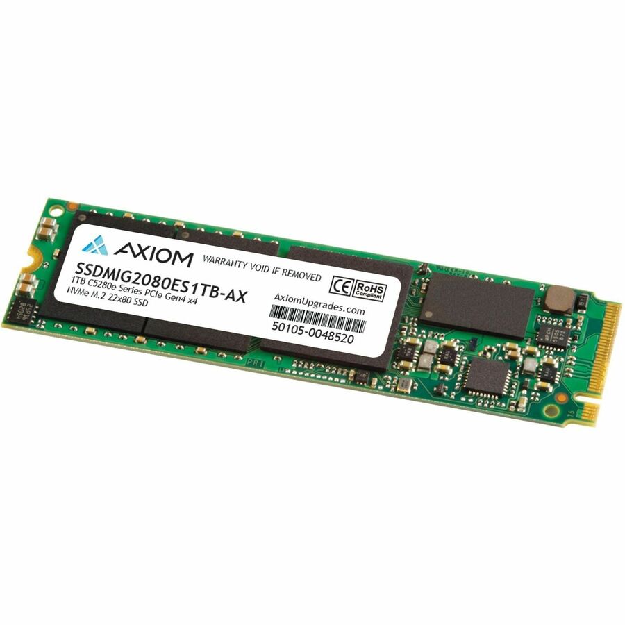 Axiom 1 TB Solid State Drive - M.2 2280 Internal - PCI Express NVMe (PCI Express NVMe 4.0 x4) - TAA Compliant SSDMIG2080ES1TB-AX