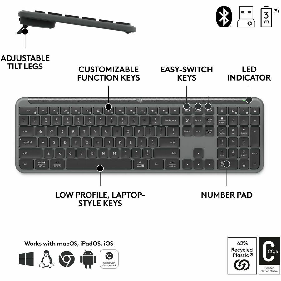 Logitech Signature Slim for Business MK955 Keyboard & Mouse 920-012427