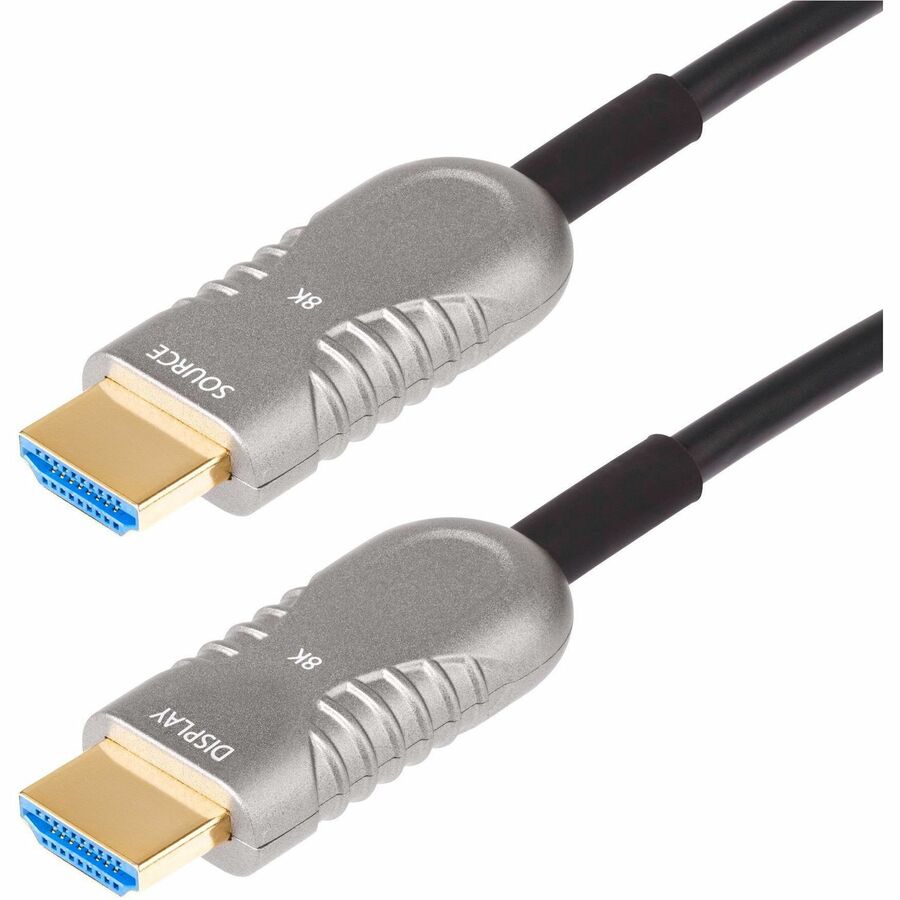 StarTech.com 30ft (9.1m) HDMI 2.1 Hybrid Active Optical Cable (AOC), CMP, Plenum Rated, 8K Ultra High Speed HDMI 2.1/2.0 Cable, 48Gbps 8K-A-30F-HDMI-CABLE