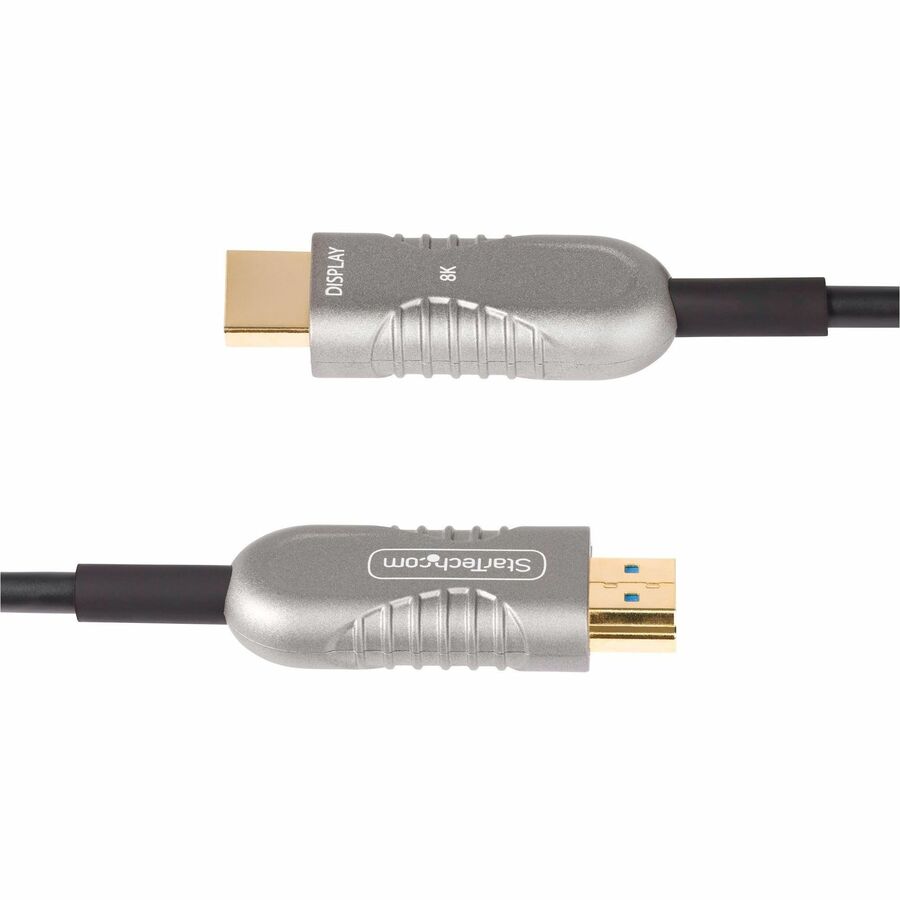 StarTech.com 30ft (9.1m) HDMI 2.1 Hybrid Active Optical Cable (AOC), CMP, Plenum Rated, 8K Ultra High Speed HDMI 2.1/2.0 Cable, 48Gbps 8K-A-30F-HDMI-CABLE