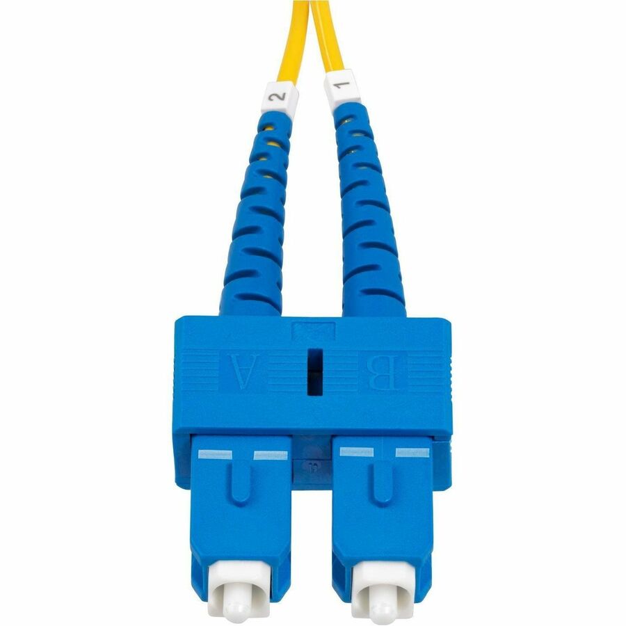 StarTech.com 30m (98.4ft) SC to SC (UPC) OS2 Single Mode Duplex Fiber Optic Cable, 9/125, 40G/100G, Low Insertion Loss, LSZH Jumper Cord SMDOS2SCSC30M