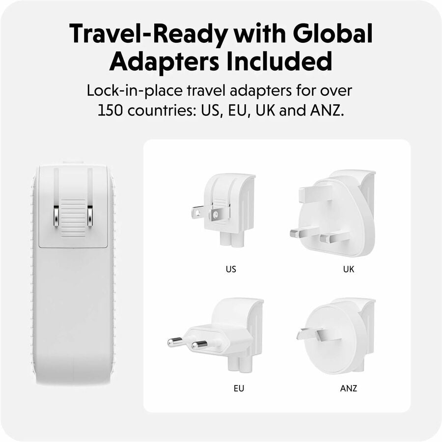 Hyper HyperJuice 100W USB-C GaN Travel Charger with 4 Ports HJ1002WHWWGL