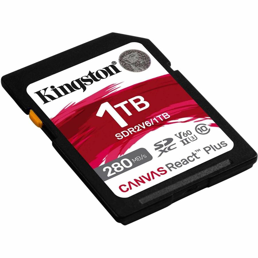 Kingston Canvas React Plus 1 TB Class 10/UHS-II (U3) V60 SDXC SDR2V6/1TB