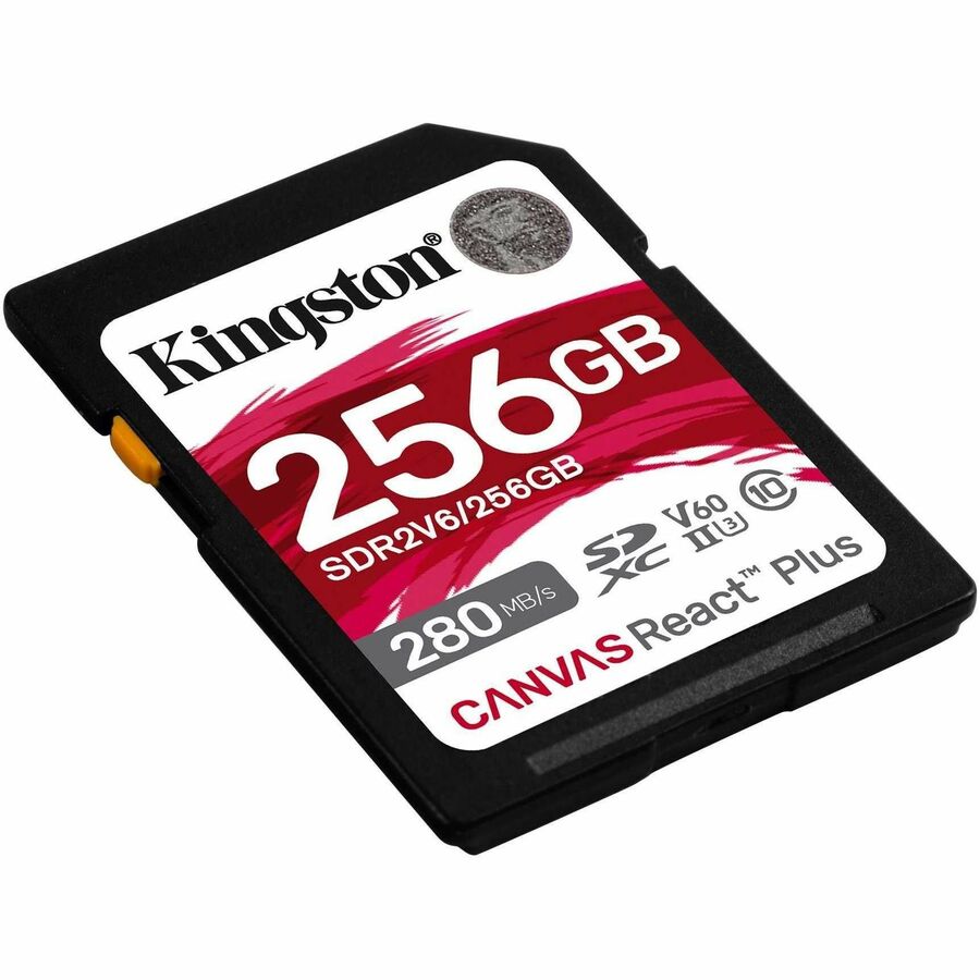 Kingston Canvas React Plus 256 GB Class 10/UHS-II (U3) V60 SDXC SDR2V6/256GB