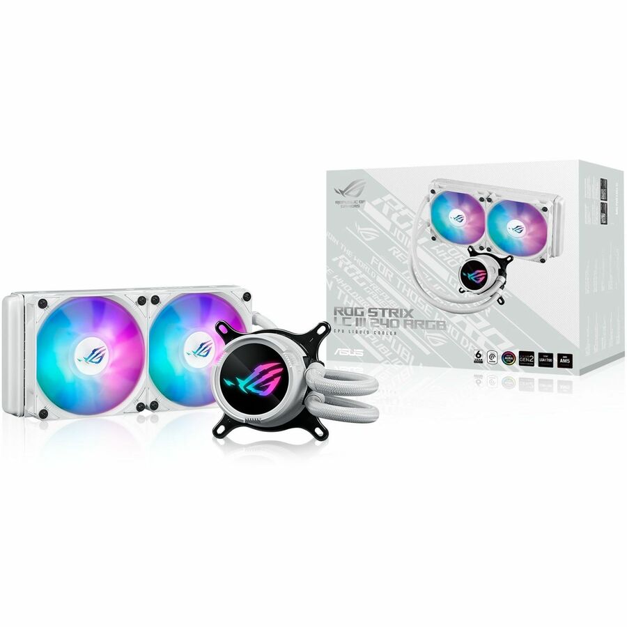 Asus ROG Strix LC III 240 ARGB White Edition Cooling Fan/Radiator/Water Block/Pump - 1 Pack ROG STRIX LC III 240 ARGB WHT