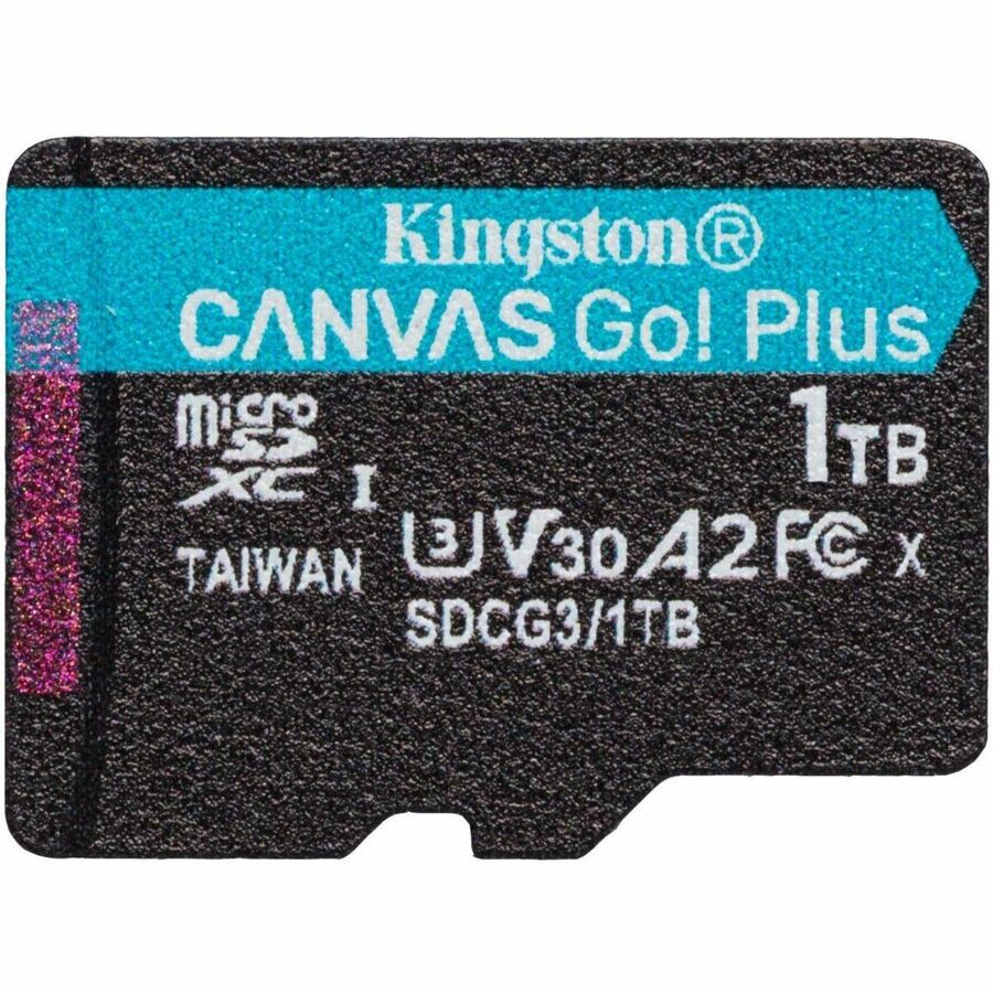 Kingston Canvas Go! Plus 1 TB Class 10/UHS-I (U3) V30 microSDXC - 1 Pack SDCG3/1TBSP