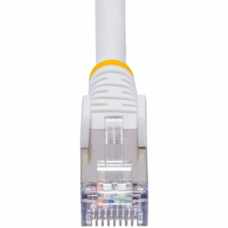 StarTech.com 15ft White CAT8 Ethernet Cable, Snagless RJ45, 25G/40G 2000MHz, 100W PoE, S/FTP, 26AWG Pure Bare Copper, LSZH Network Patch Cord NLWH-15F-CAT8-PATCH