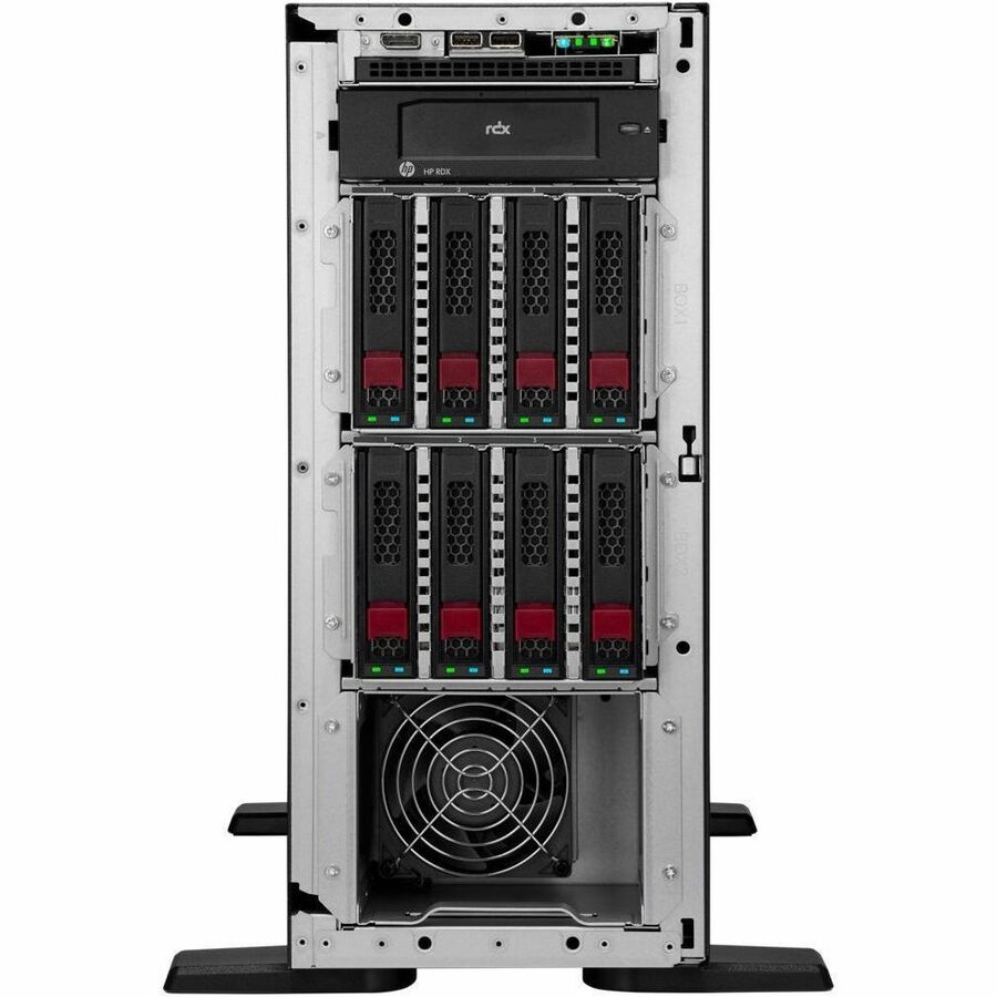 HPE ProLiant ML110 G11 4.5U Tower Server - 1 x Intel Xeon Bronze 3508U 2.10 GHz - 32 GB RAM - 4 TB HDD - (2 x 2TB) HDD Configuration - Serial ATA, Serial Attached SCSI (SAS) Controller P71683-005