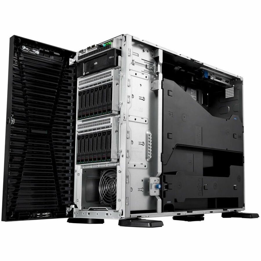 HPE ProLiant ML110 G11 4.5U Tower Server - 1 x Intel Xeon Bronze 3508U 2.10 GHz - 32 GB RAM - 4 TB HDD - (2 x 2TB) HDD Configuration - Serial ATA, Serial Attached SCSI (SAS) Controller P71683-005