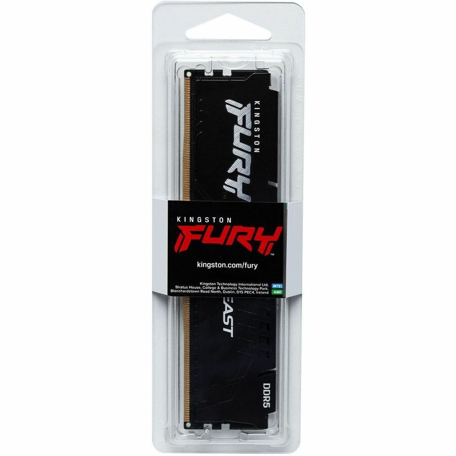 Kingston 16GB (1x16GB) DDR5 6400MT/s CL32 FURY Beast Black XMP KF564C32BB-16