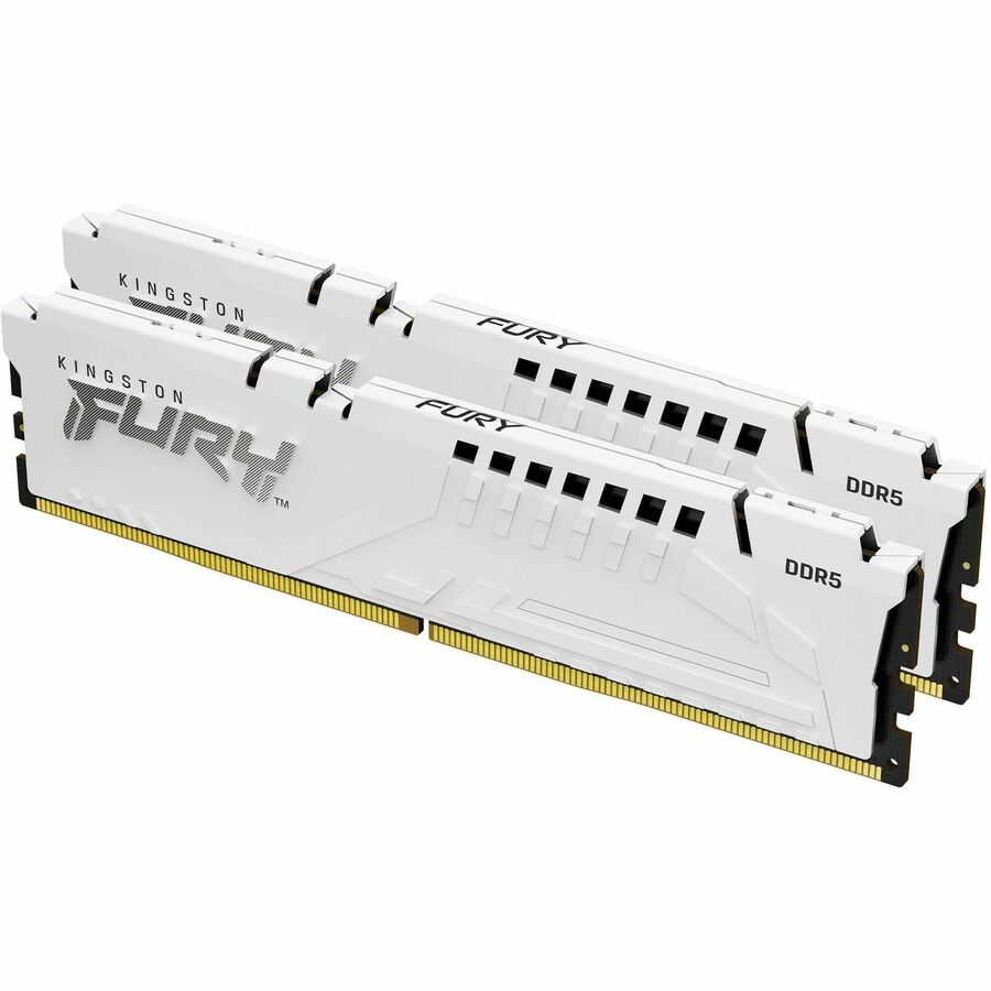 Kingston 32GB (2x16GB) DDR5 6000MT/s CL30 FURY Beast White XMP KF560C30BWK2-32