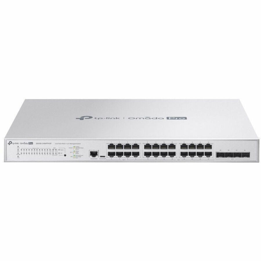 TP-Link Omada Pro 24-Port PoE+ 2.5G L2+ Managed Switch with 4 SFP+ Slots S5500-24MPP4XF