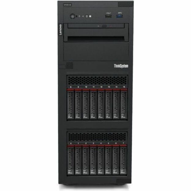 Lenovo ThinkSystem ST250 V3 7DCEA01ZNA Tower Server - 1 x Intel Xeon E-2488 3.20 GHz - 16 GB RAM - Serial ATA/600 Controller 7DCEA01ZNA