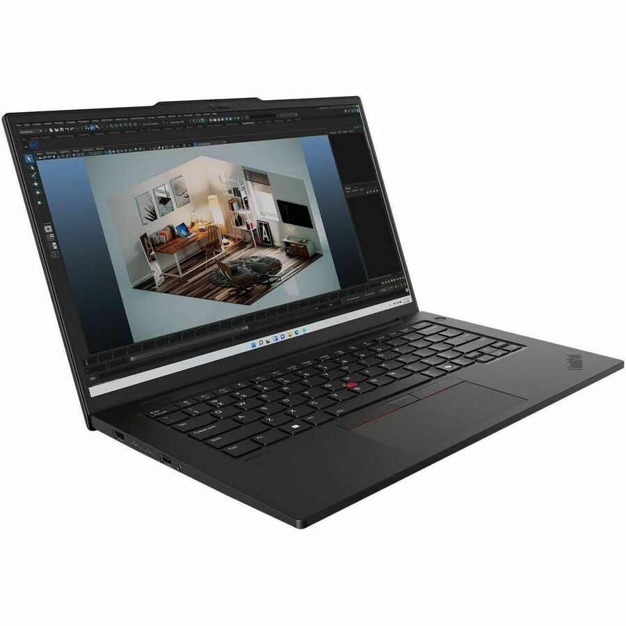 Lenovo ThinkPad P14s Gen 5 21G2001TUS 14.5" Touchscreen Mobile Workstation - WQXGA - Intel Core Ultra 7 165H - vPro Technology - 32 GB - 1 TB SSD - English Keyboard - Black 21G2001TUS