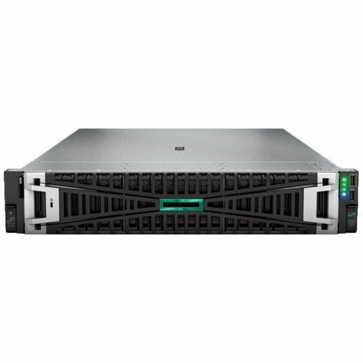 HPE ProLiant DL380 G11 2U Rack Server - 1 x Intel Xeon Silver 4510 2.40 GHz - 64 GB RAM - 4.80 TB HDD - (2 x 2.4TB) HDD Configuration - Serial ATA/600, 12Gb/s SAS Controller P72983-005