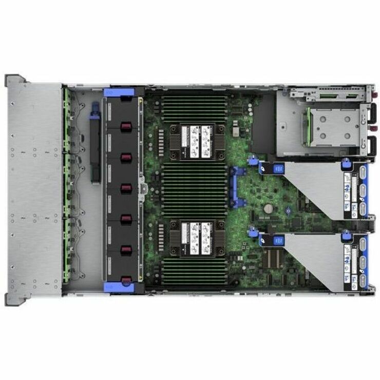 HPE ProLiant DL380 G11 2U Rack Server - 1 x Intel Xeon Silver 4510 2.40 GHz - 64 GB RAM - 4.80 TB HDD - (2 x 2.4TB) HDD Configuration - Serial ATA/600, 12Gb/s SAS Controller P72983-005