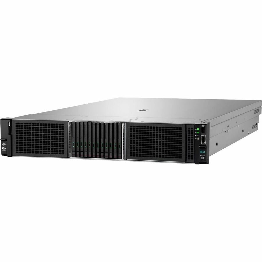 HPE ProLiant DL380 G11 2U Rack Server - 1 x Intel Xeon Silver 4510 2.40 GHz - 64 GB RAM - 16 TB HDD - (2 x 8TB) HDD Configuration - Serial ATA/600, 12Gb/s SAS Controller P72981-005