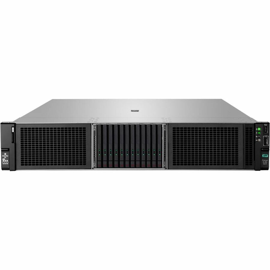 HPE ProLiant DL380 G11 2U Rack Server - 1 x Intel Xeon Silver 4510 2.40 GHz - 64 GB RAM - 16 TB HDD - (2 x 8TB) HDD Configuration - Serial ATA/600, 12Gb/s SAS Controller P72981-005