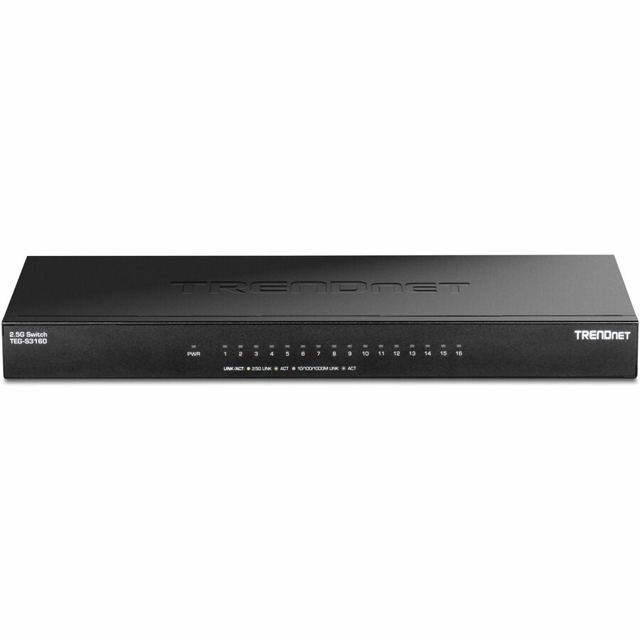 TRENDnet 16-Port Unmanaged 2.5G Desktop Switch TEG-S3160