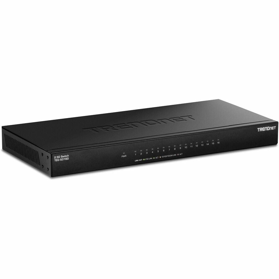 TRENDnet 16-Port Unmanaged 2.5G Desktop Switch TEG-S3160