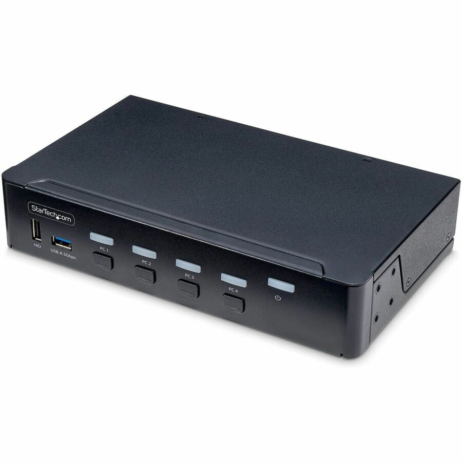 StarTech.com 4-Port DisplayPort KVM Switch, Single 4K 60Hz Monitor, 6x USB Ports, Hotkey & Push-Button Switching, TAA Compliant P4AD122-KVM-SWITCH