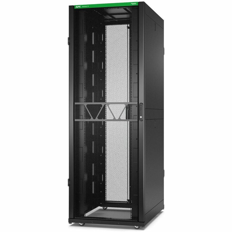 APC by Schneider Electric NetShelter SX Server Rack Gen 2, 45U, 2124H x 750W x 1070D mm, with Sides, Black AR3155B2