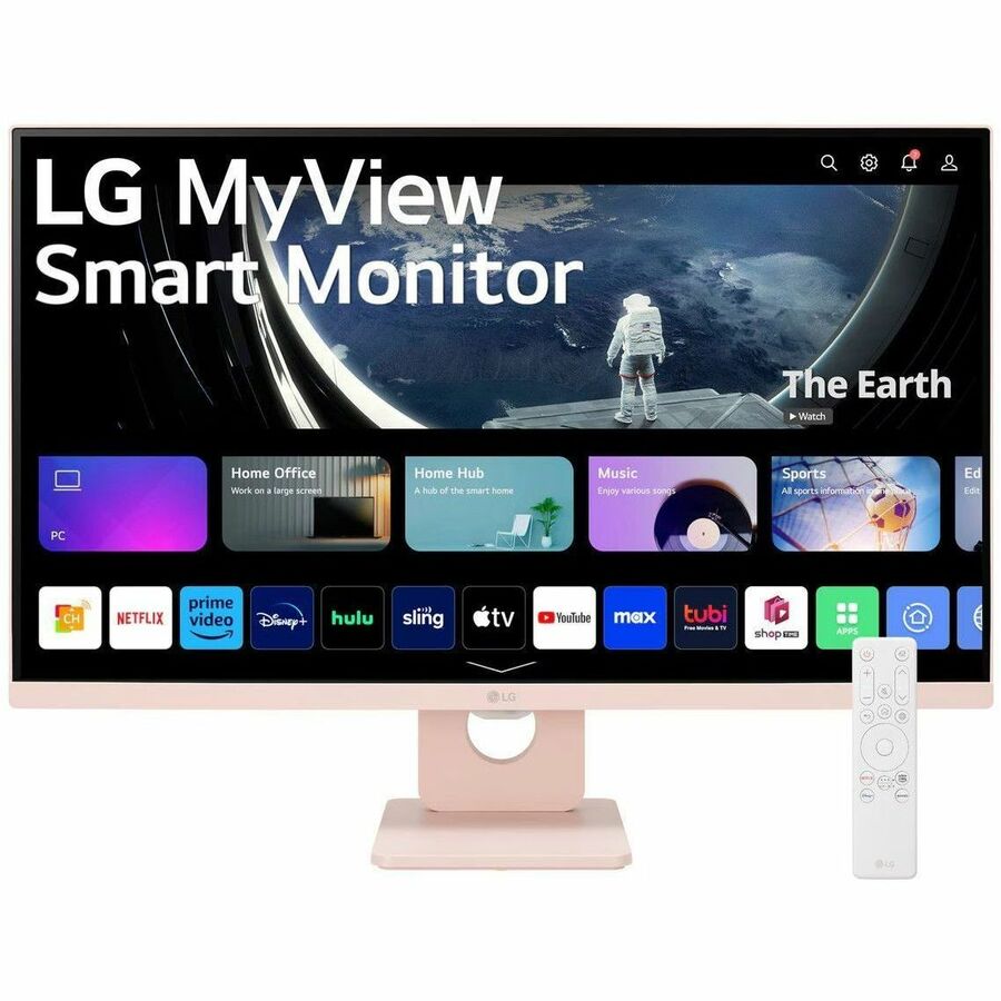 LG MyView 27SR50F-P 27" Class Full HD Smart LCD Monitor - 16:9 - Pink 27SR50F-P