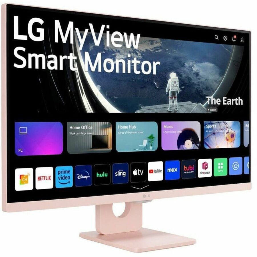 LG MyView 27SR50F-P 27" Class Full HD Smart LCD Monitor - 16:9 - Pink 27SR50F-P