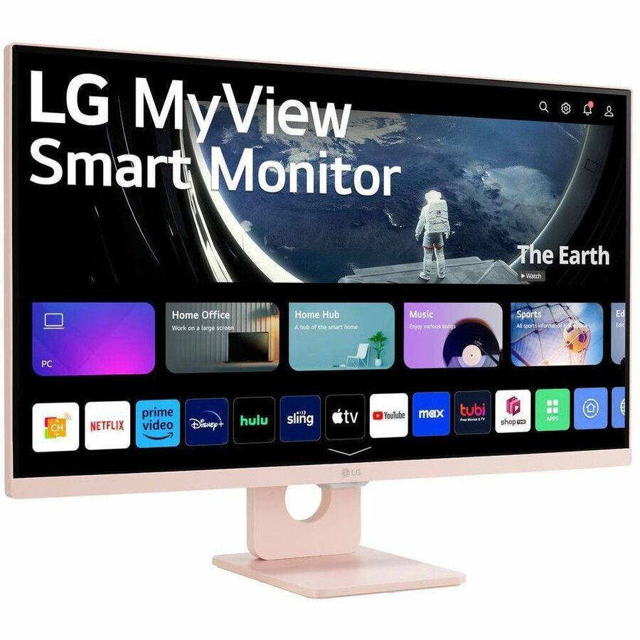 LG MyView 27SR50F-P 27" Class Full HD Smart LCD Monitor - 16:9 - Pink 27SR50F-P