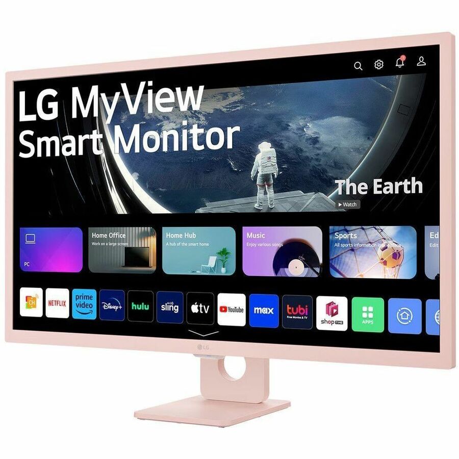 LG MyView 32SR50F-P 32" Class Full HD Smart LCD Monitor - 16:9 - Pink 32SR50F-P