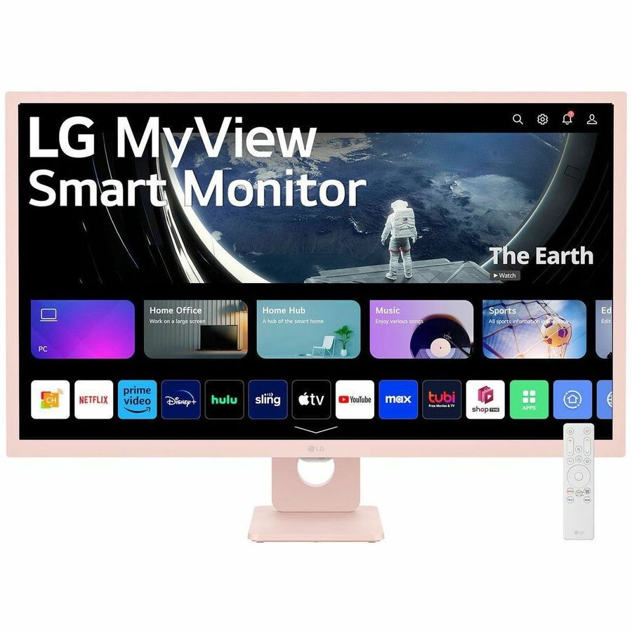 LG MyView 32SR50F-P 32" Class Full HD Smart LCD Monitor - 16:9 - Pink 32SR50F-P