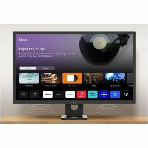 LG MyView 32SR50F-B 32" Class Full HD Smart LCD Monitor - 16:9 - Black 32SR50F-B