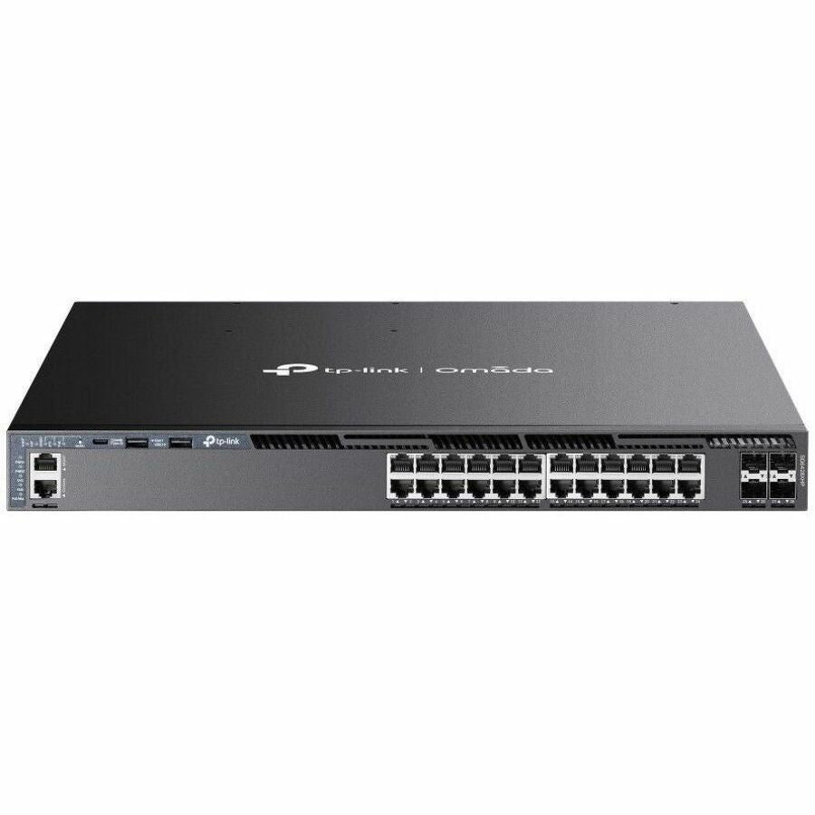 TP-Link Omada 24-Port Gigabit Stackable L3 Managed PoE+ Switch with 4 10G Slots SG6428XHP