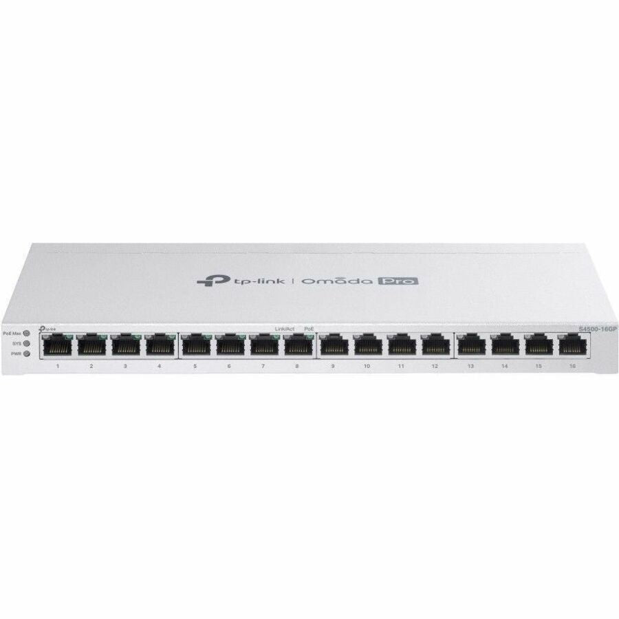 TP-Link Omada Pro 16-Port Gigabit Smart Switch with 8-Port PoE+ S4500-16GP