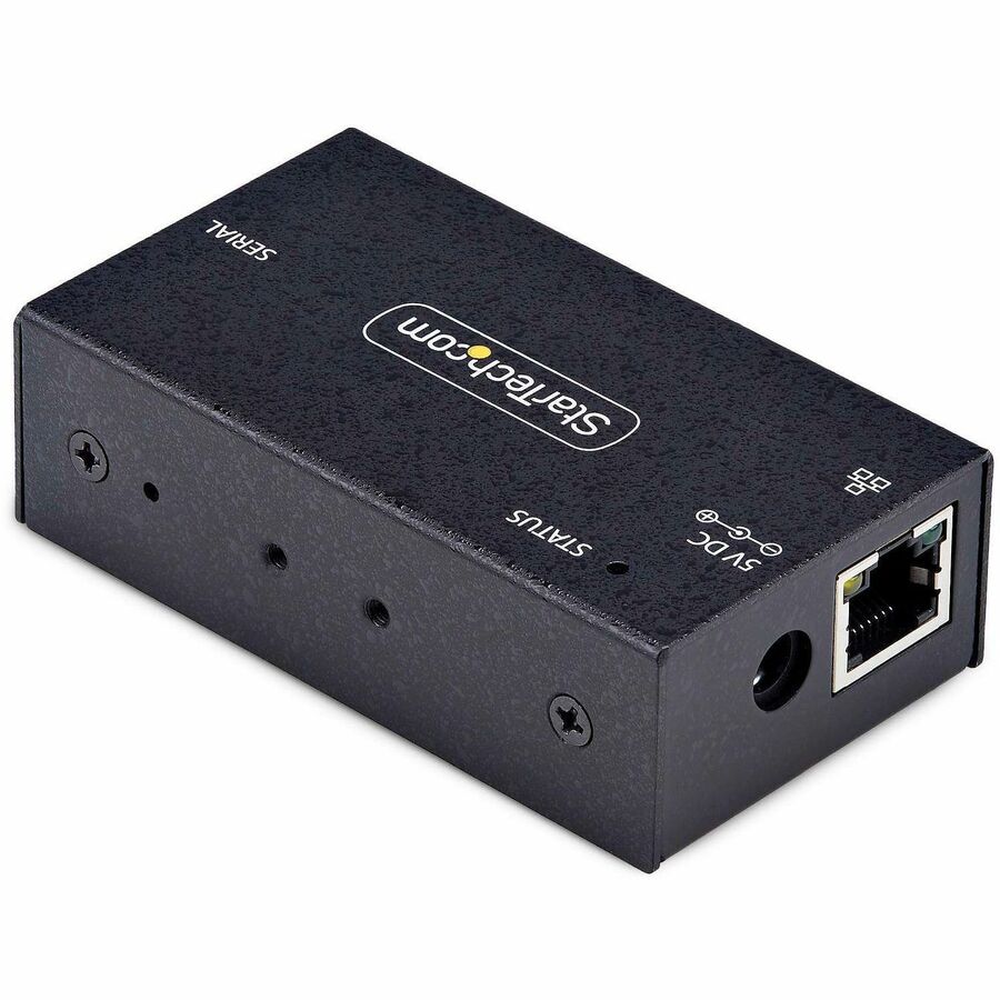 StarTech.com 1-Port Serial to Ethernet Adapter, IP Serial Device Server For Remote RS232 Devices, Wall/DIN Rail Mount, LAN To DB9 Converter I13-SERIAL-ETHERNET