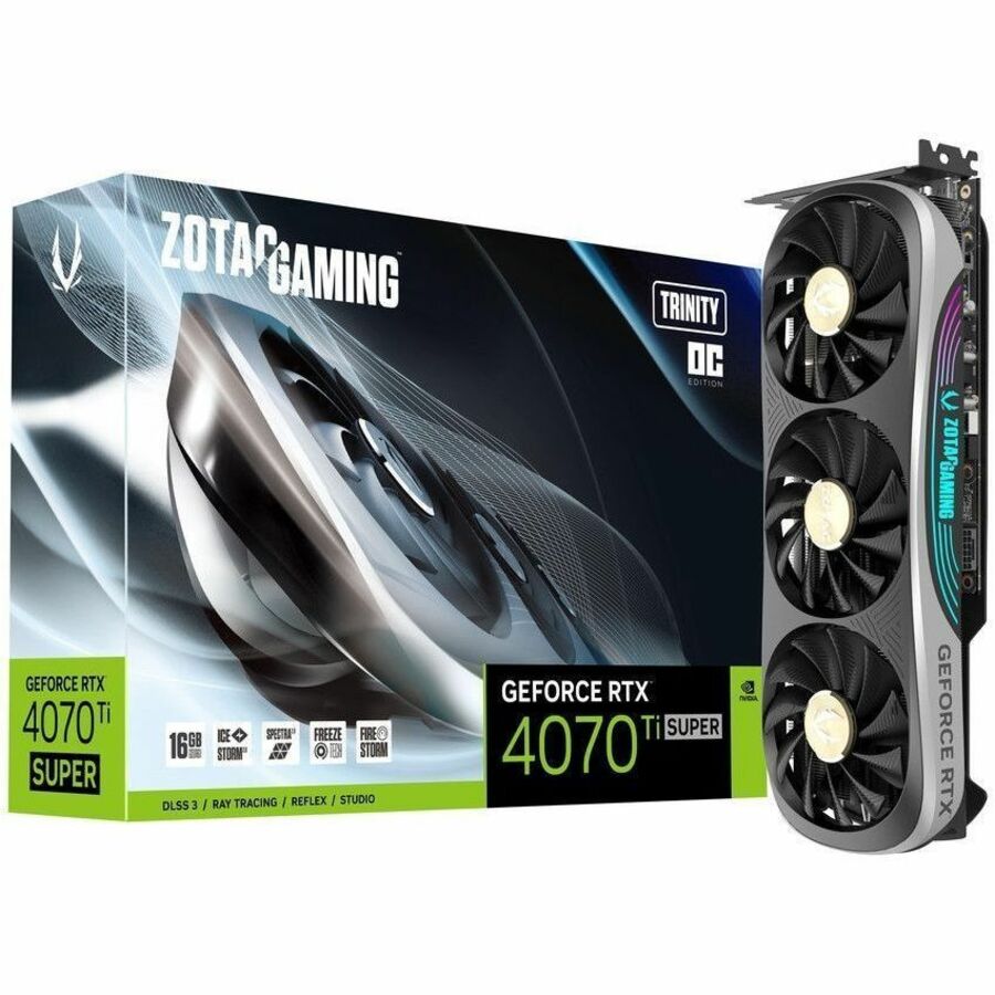 Zotac NVIDIA GeForce RTX 4070 Ti SUPER Graphic Card - 16 GB GDDR6X ZT-D40730J-10P